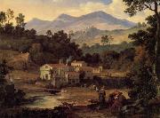 Joseph Anton Koch The Monastery of St.Francis in the Sabine Hills,Rome china oil painting artist